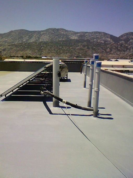   Polyurea Sprey Açık Teras Su Yalıtımı Uygulaması